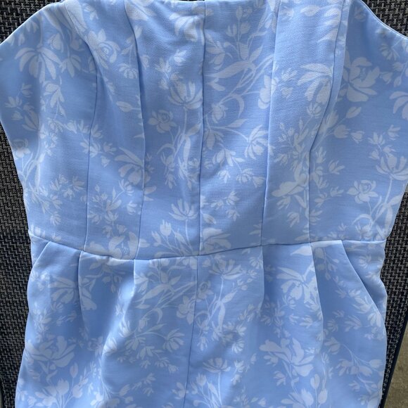 ~Ladies A New Day Powder Blue Floral Girly~Girl Jumpsuit~M~NWT's - Picture 6 of 7